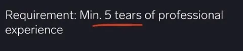 Five Tears of Experience