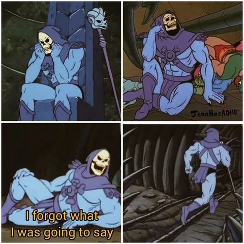 Skeletor Forgot What He Was Saying