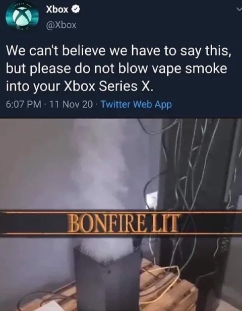 Xbox Vape Smoke Bonfire