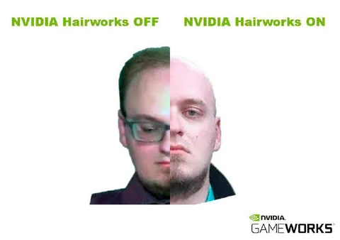 NVIDIA Hairworks Off vs On