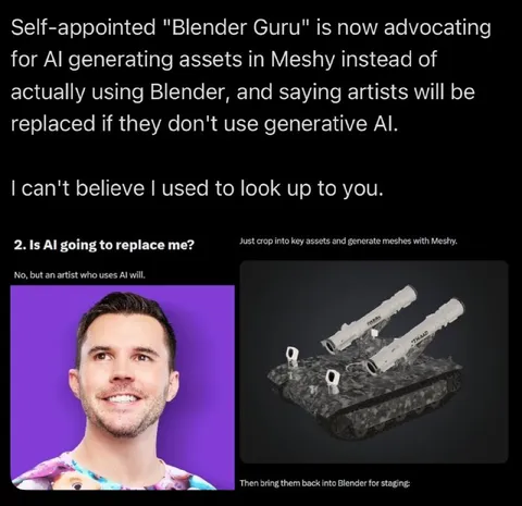 Blender Guru Embraces AI