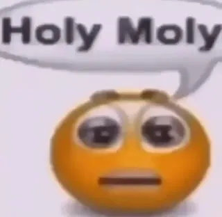 Holy Moly Reaction Emoji