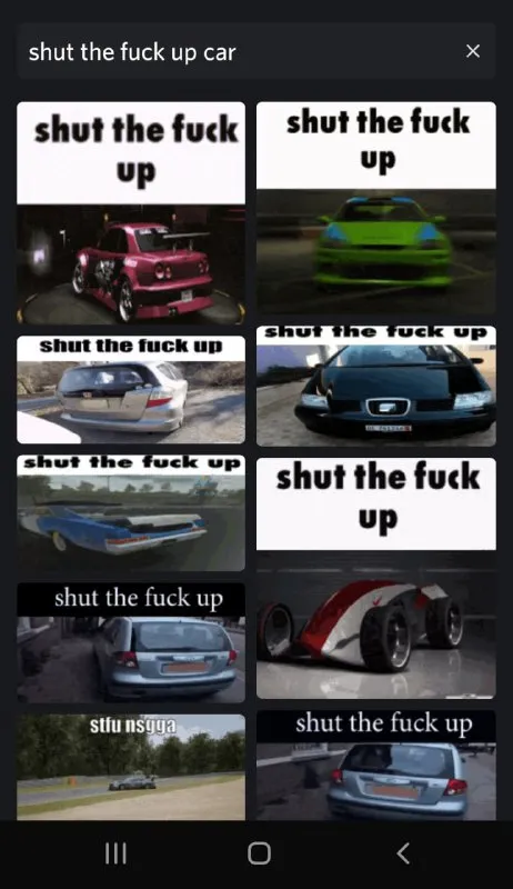 Shut the Fuck Up Cars