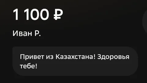 Привет из Казахстана за 1100 рублей