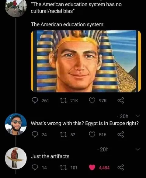 American Education Egypt Europe Joke