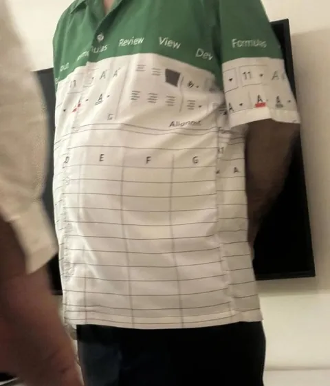Human Spreadsheet Shirt