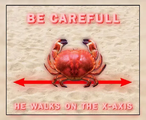 Crab Walks on the X-Axis