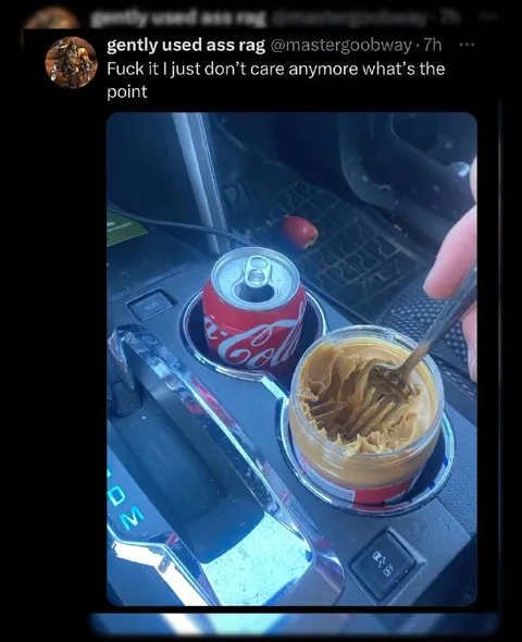 Peanut Butter in the Cup Holder
