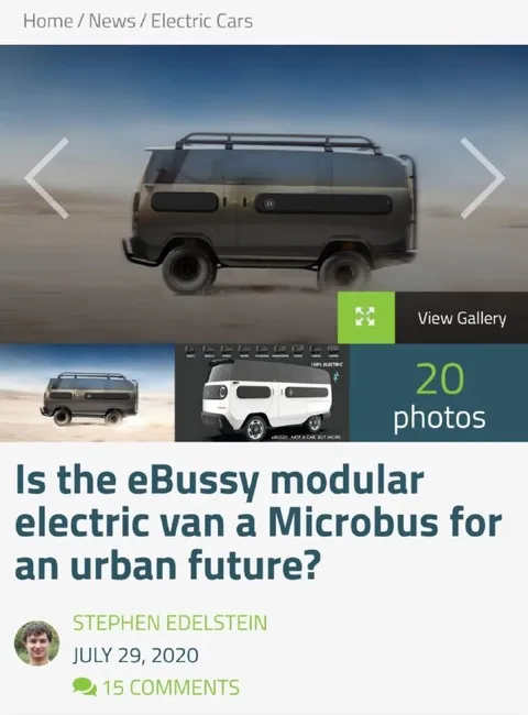eBussy Electric Van Article