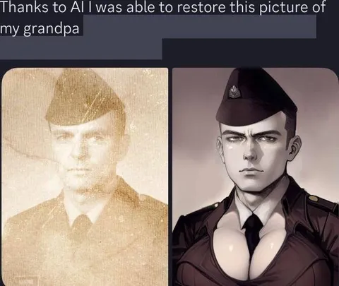 AI Restored Grandpa