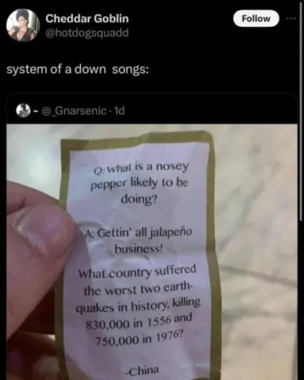 System of a Down Jokes