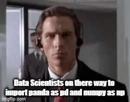 Data Scientists Import Pandas and NumPy