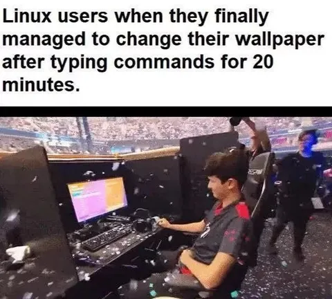 Linux Users Change Wallpaper