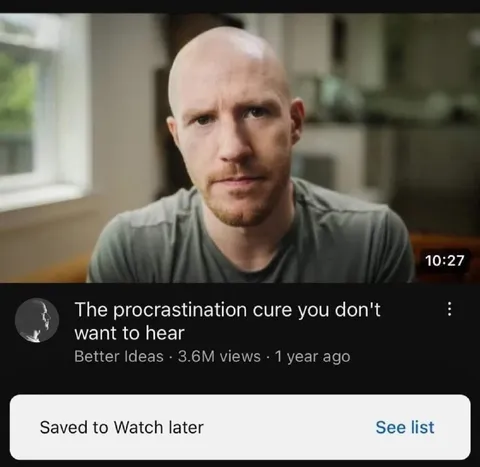 Saved to Watch Later