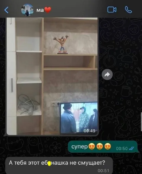 Супер, но ебанашка смущает