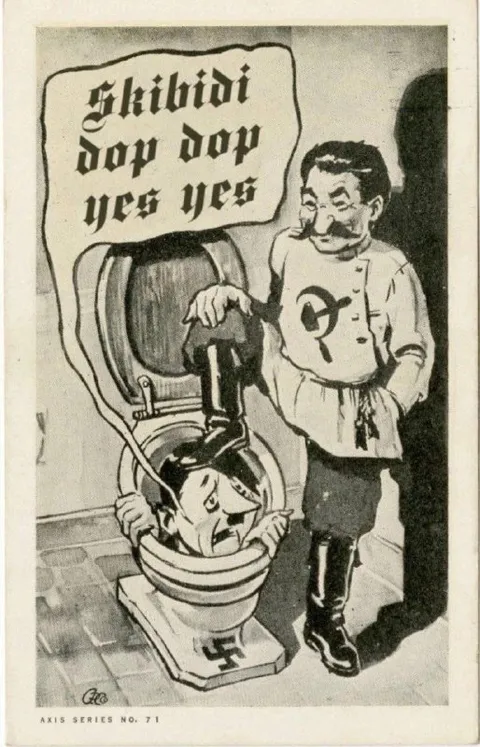 Vintage Skibidi Toilet Parody
