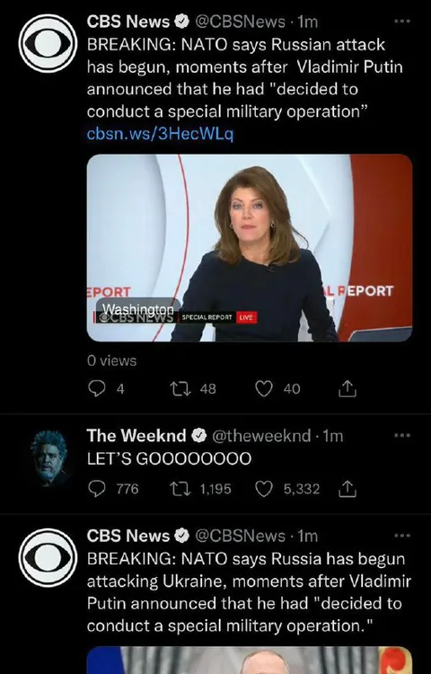 The Weeknd Celebrates Breaking News