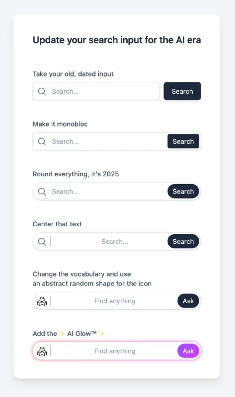 Update Your Search Input for AI