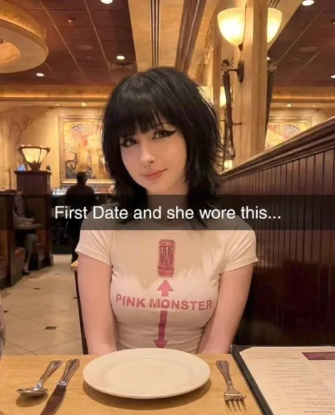 First Date Pink Monster Shirt