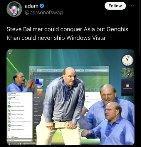 Ballmer Versus Genghis Khan