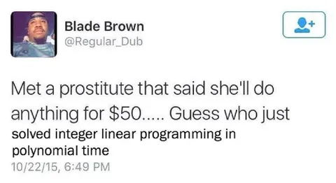Prostitute Solves Linear Programming