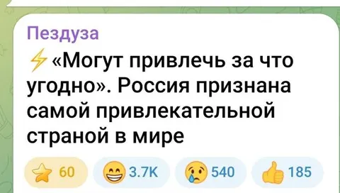 Россия самая привлекательная страна