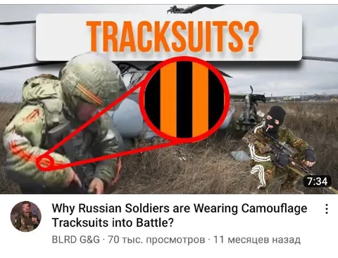 Russian Soldiers Wearing Camouflage Tracksuits