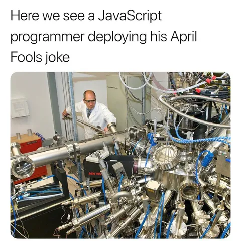 JavaScript Programmer Deploys April Fools Joke
