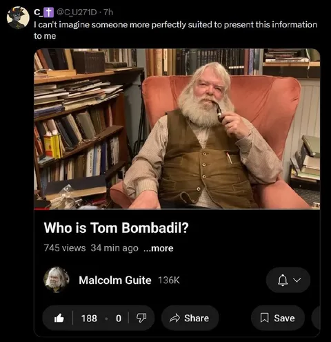 Perfect Person to Explain Tom Bombadil