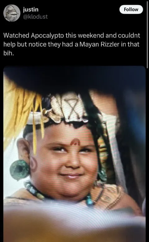 Mayan Rizzler in Apocalypto