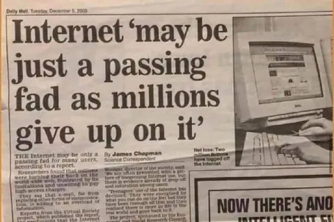 Internet Passing Fad Headline