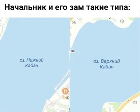 Начальник и его заместитель Кабаны