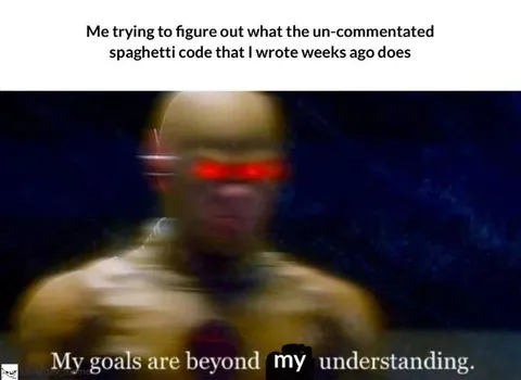 Uncommented Spaghetti Code