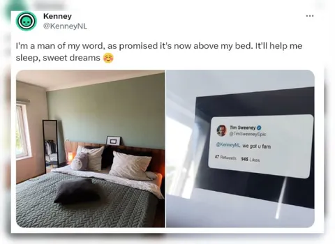 Tweet Above the Bed