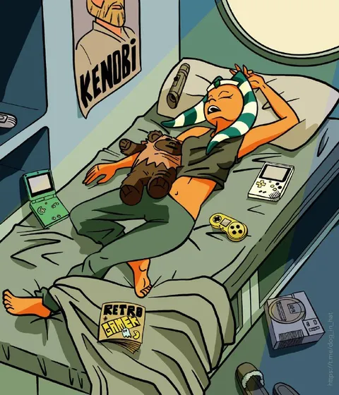 Retro Gamer in Bed