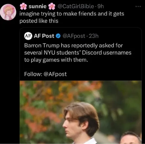 Barron Trump Wants Discord Friends