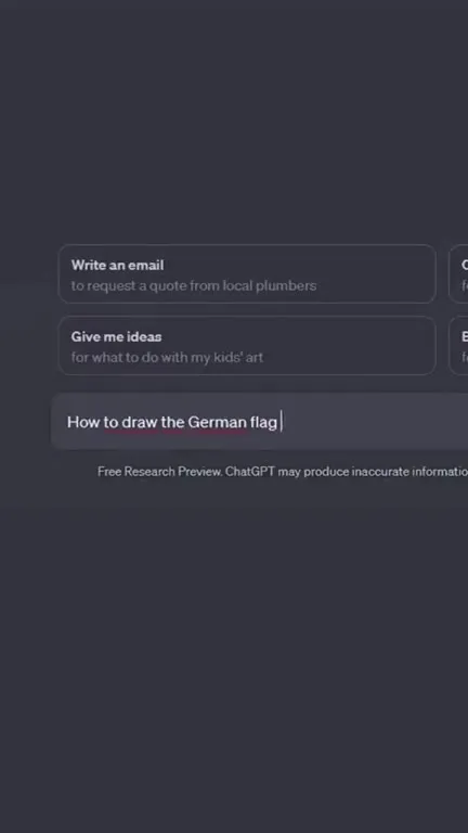 AI Draws the German Flag