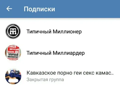 Типичные подписки миллионера