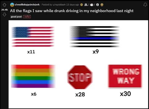 Drunk Driving Flag Confusion