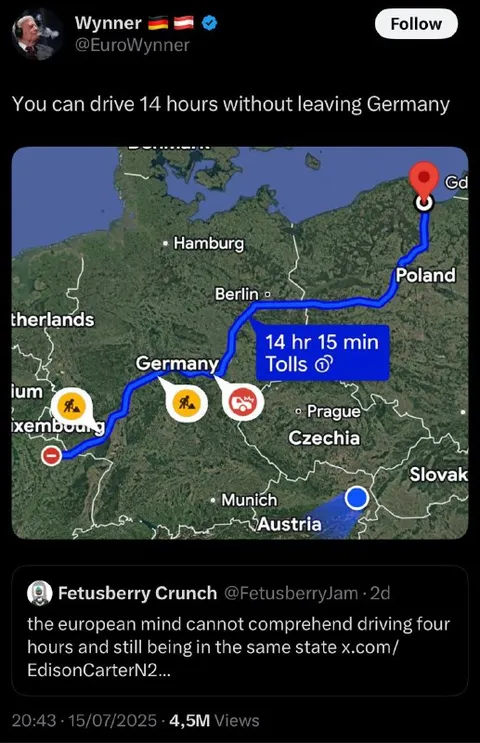Four Hours in the Same Country