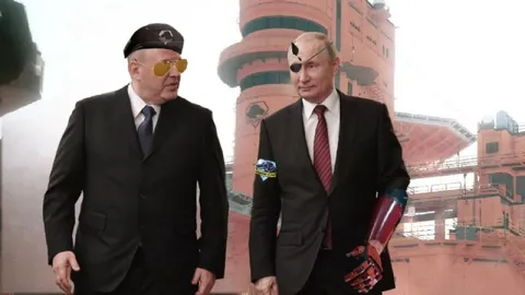 Путин с кибернетической рукой