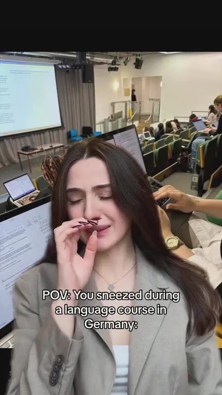 Sneezing During German Class