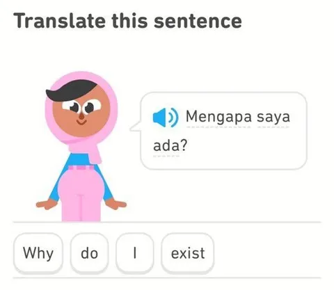 Why do I exist translation