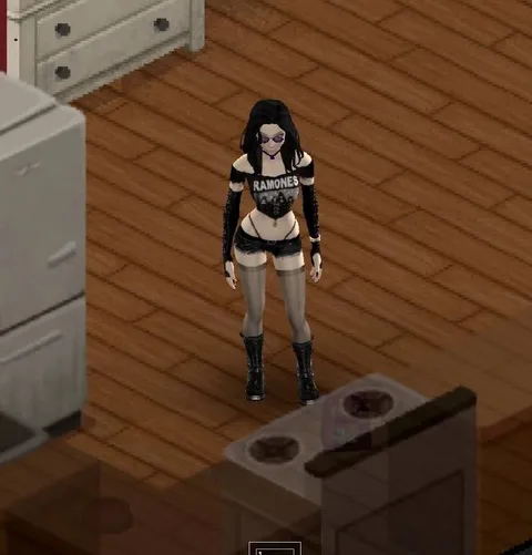 Goth Girl in the Kitchen