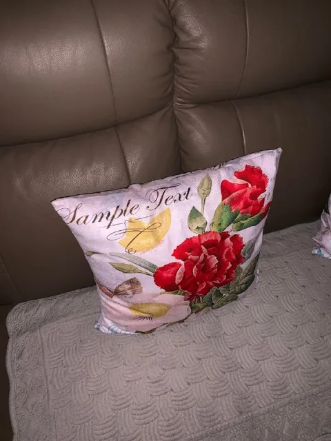 Sample Text Pillow