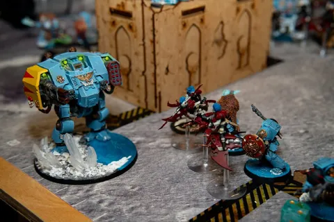 Миниатюры Warhammer в бою