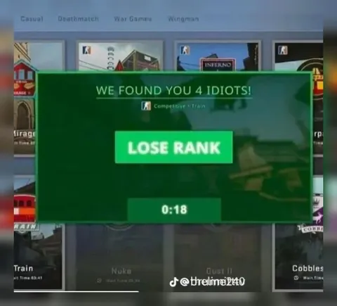 Lose Rank With Four Idiots
