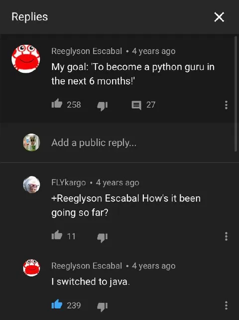 Switched From Python to Java