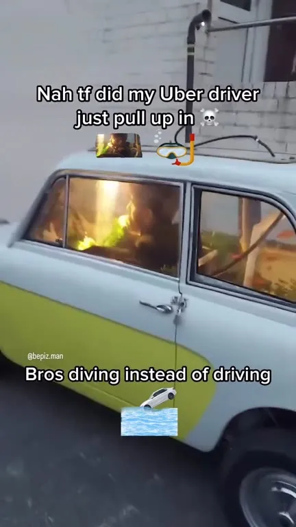Uber Driver Who Goes Diving