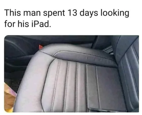 Man Searches for iPad for 13 Days